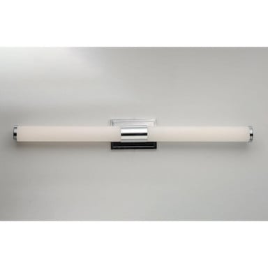 Maxim Lighting 52117WTSN Optic 1 Light 36 Inch Satin Nickel Bath Vanity Wall Light - Installed Horizontal Angle 2