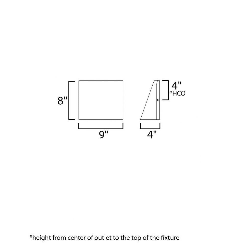 Maxim Lighting 52124BK Pathfinder Outdoor Wall Sconce Dimensions Diagram