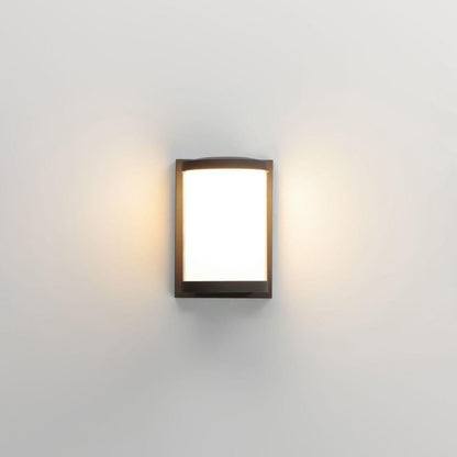 Maxim Lighting 52126WTBK Barrel Outdoor Wall Light - Illuminated Front View