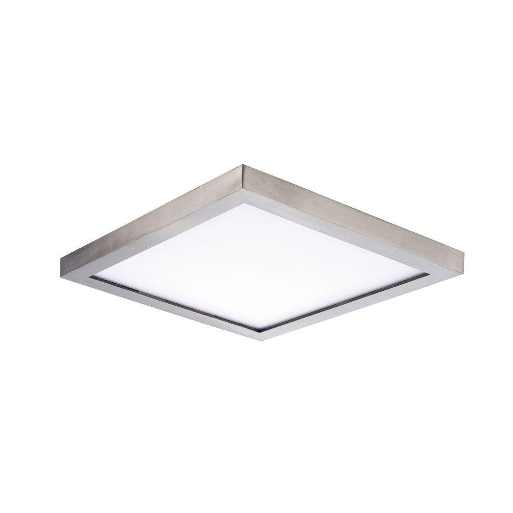 Maxim Lighting 57695WTSN Chip LED Square Flush Mount in Satin Nickel