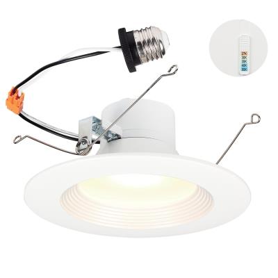 Westinghouse Lighting 5236000 5-6 inch white recessed LED downlight with E26 adapter