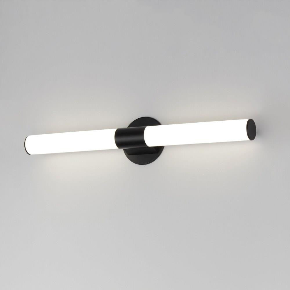 Maxim Lighting 52504WTBK Tubo LED Bath Vanity Wall Light in Black finish - horizontal lit view