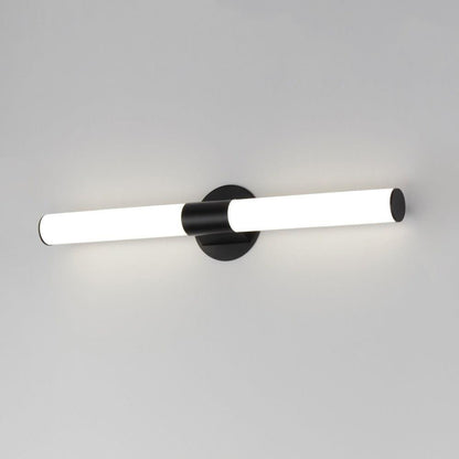 Maxim Lighting 52504WTBK Tubo LED Bath Vanity Wall Light in Black finish - horizontal lit view