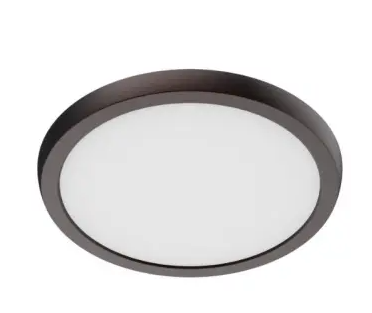 Nuvo 62-1922 9-in Round Blink Performer Fixture, Wattage 11W, Lumens 1150 lm, Voltage 120V, Multi-Color Temperature, Bronze