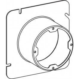 Orbit 53200X 5S 4-11/16" Square 2" Raised Cover, Dual Directional