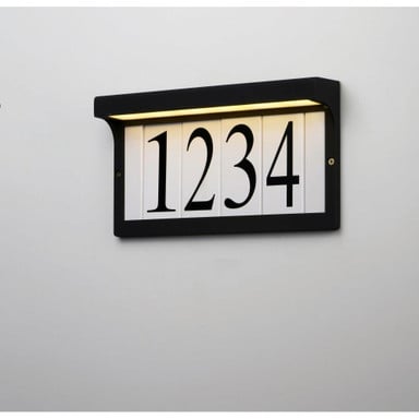Maxim Lighting 53610BK Address 1 Light 12.5 inch Black LED Address Light - wall mount lifestyle view