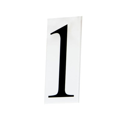 Maxim Lighting 53611WT Address House Number 1 White Acrylic Tile