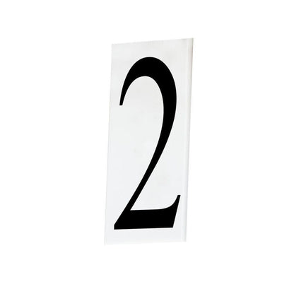 Maxim Lighting 53612WT Address Number 2 White Acrylic Number Tile