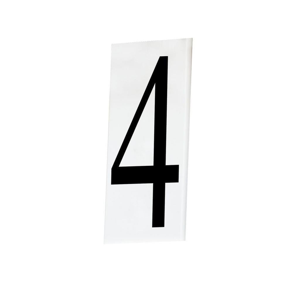 Maxim Lighting 53614WT White Acrylic Address House Number 4 Tile