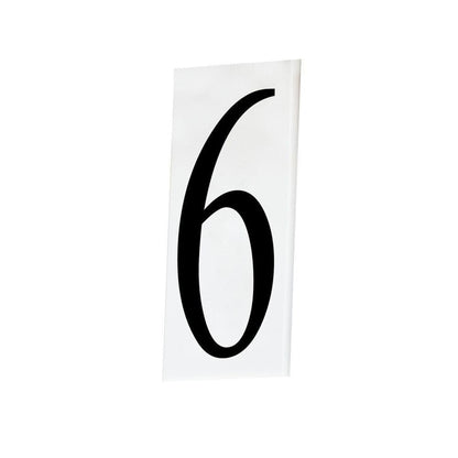 Maxim Lighting 53616WT Address House Number 6 White Acrylic Tile