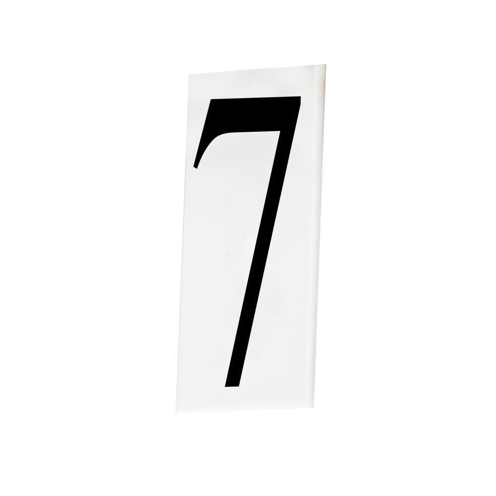 Maxim Lighting 53617WT Address House Number 7 White Address Light Number Tile