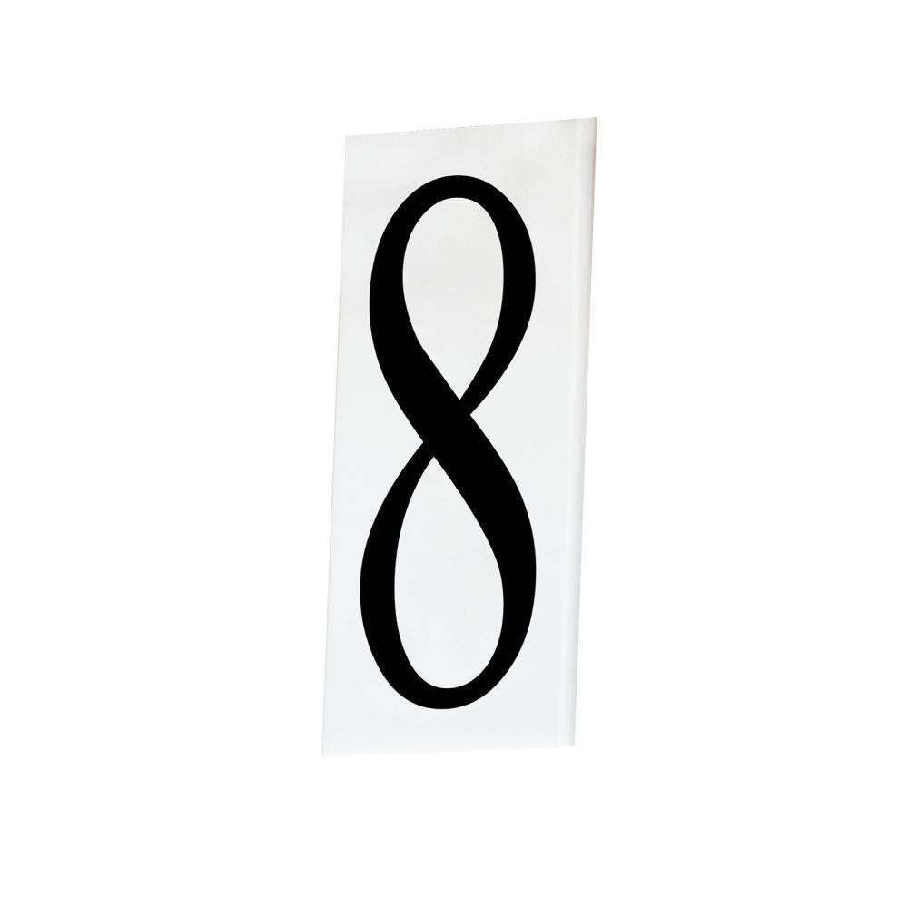 Maxim Lighting 53618WT Address Number 8 White Acrylic Tile