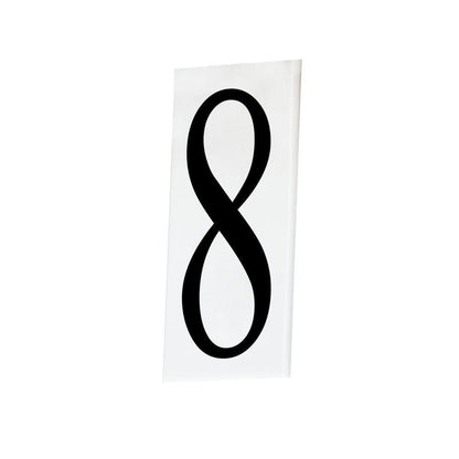 Maxim Lighting 53618WT Address Number 8 White Acrylic Tile
