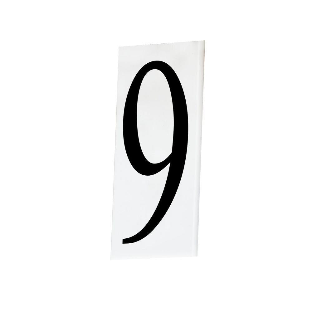 Maxim Lighting 53619WT Address House Number 9 White Acrylic Tile