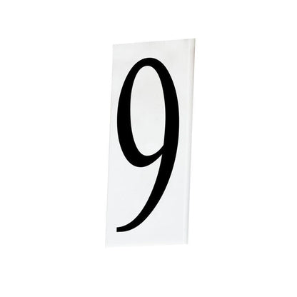 Maxim Lighting 53619WT Address House Number 9 White Acrylic Tile