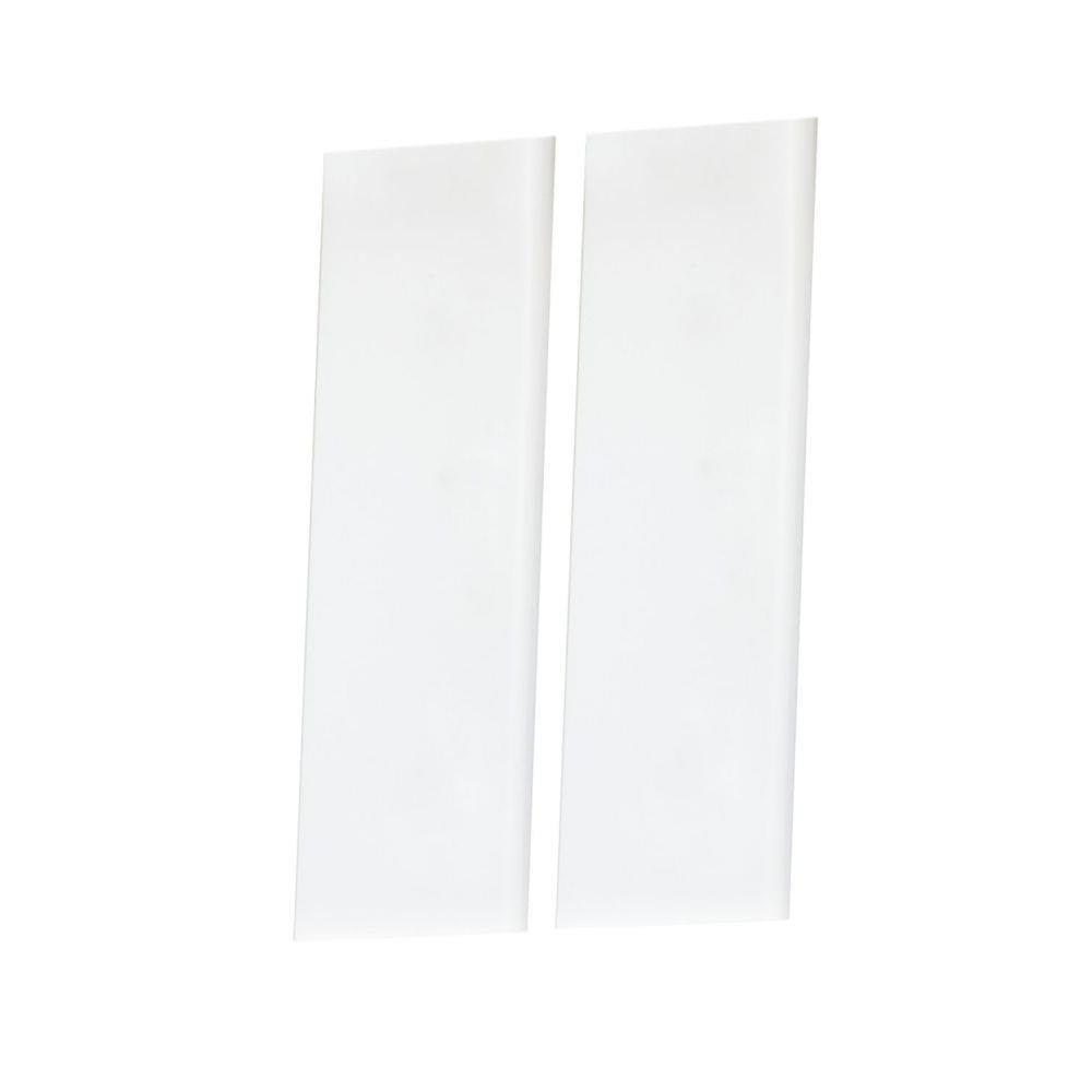 Maxim Lighting 53623WT Address Half Blank Tile White Pack of 2 - Product View