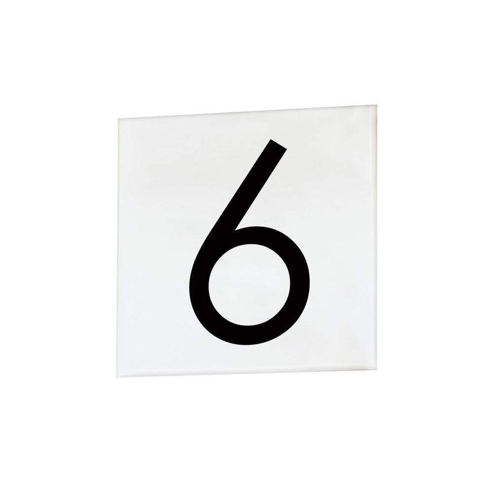 Maxim Lighting 53676WT Serif 4.5 inch White 6/9 Square Tile Address Light Number