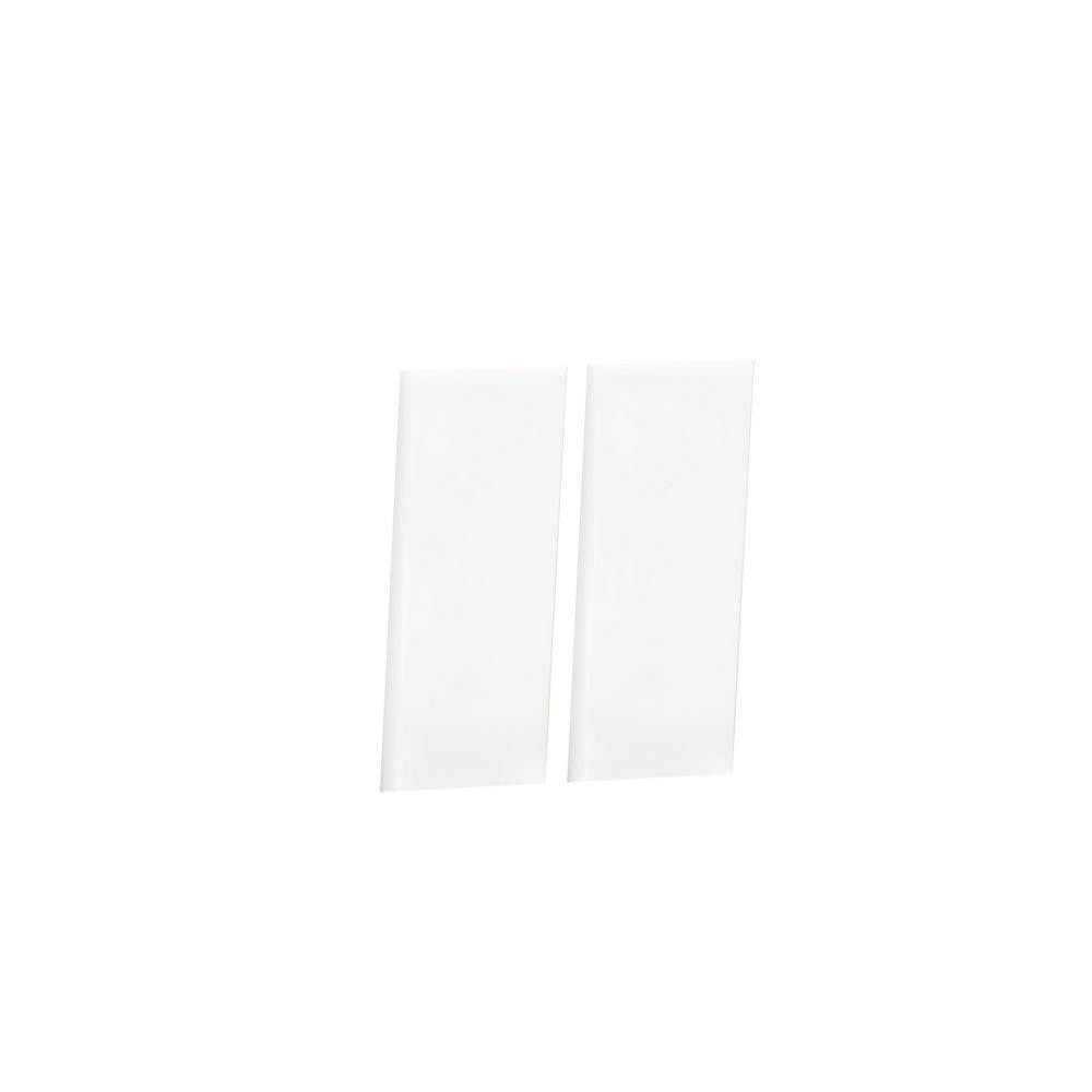 Maxim Lighting 53679WT Serif White Half Blank Square Tile Set of 2