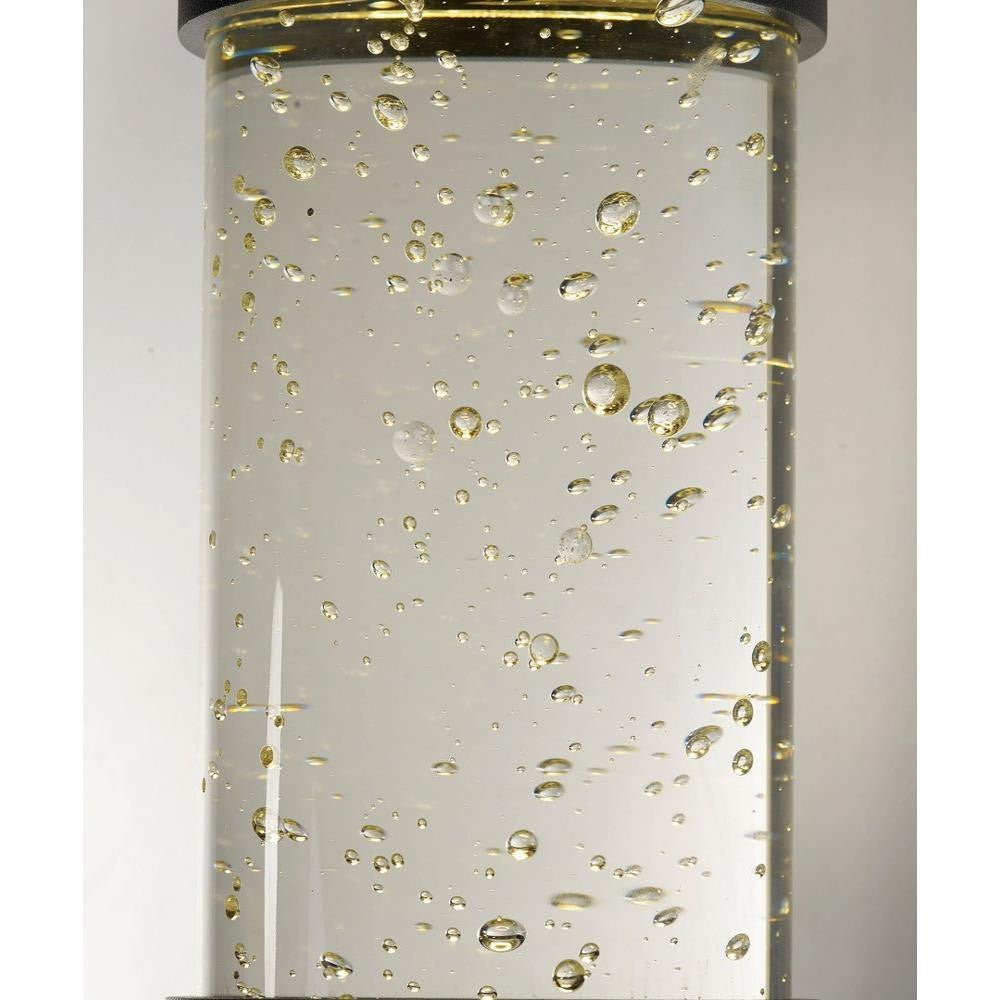 Maxim Lighting 53685CLGBK Pillar Outdoor Wall Sconce - Clear Bubble Glass Detail