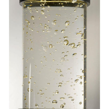 Maxim Lighting 53685CLGBK Pillar Outdoor Wall Sconce - Clear Bubble Glass Detail
