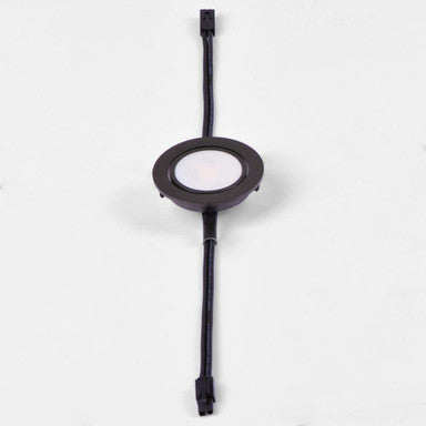 Maxim Lighting 53830WT CounterMax MX-LD-AC LED Under Cabinet Disc Light with Cables Front View