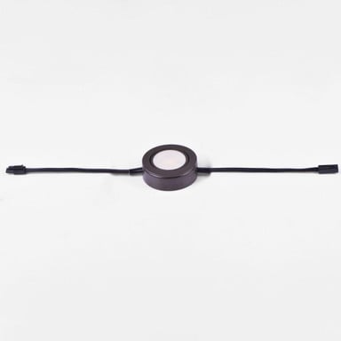 Maxim Lighting 53830WT CounterMax MX-LD-AC LED Under Cabinet Disc Light with Dual Cables Side View