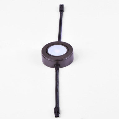 Maxim Lighting 53832BRZ CounterMax MX LD AC Anodized Bronze LED Under Cabinet Disc Light - Angled View