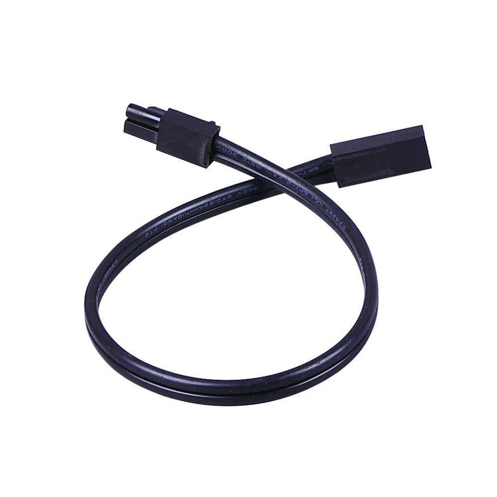 Maxim Lighting 53886BK CounterMax MX-X12 12 Inch Black Under Cabinet Connector Cable