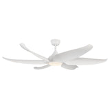 Kuzco Lighting CF90960-WH Coronado 60 inch 6 Blade LED Smart Ceiling Fan in Matte White