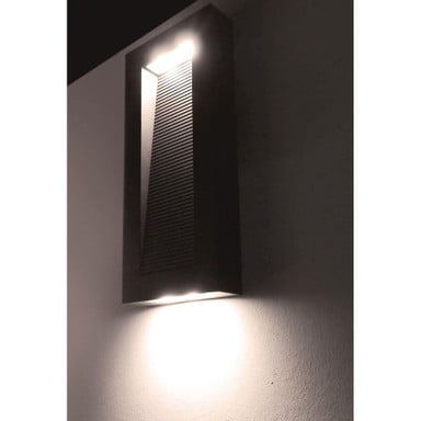 Maxim Lighting 54352ABZ Avenue Outdoor Wall Sconce - Installed Lifestyle Shot Showing Downward Illumination