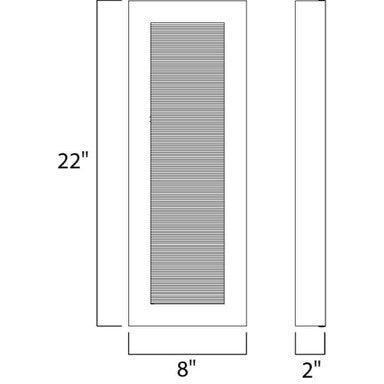 Maxim Lighting 54354ABZ Avenue Architectural Bronze Outdoor Wall Sconce - Dimensions Diagram