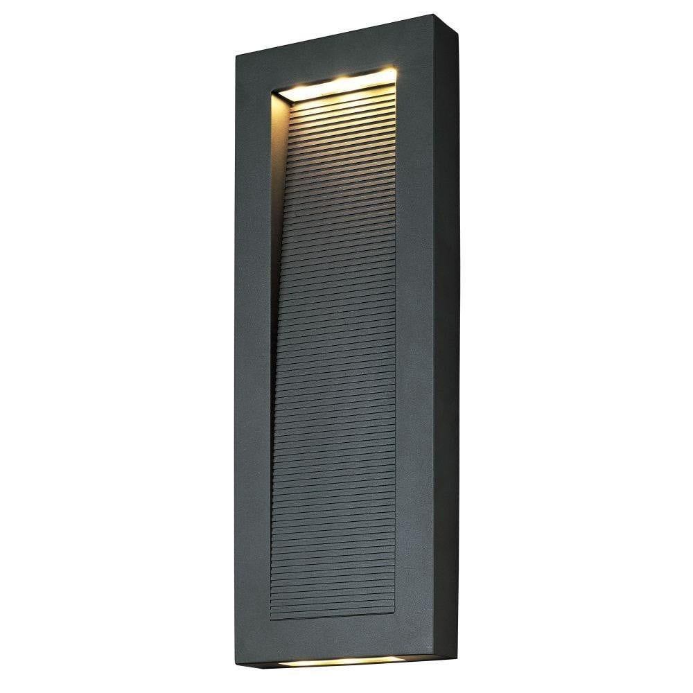 Maxim Lighting 54354ABZ Avenue Architectural Bronze Outdoor Wall Sconce - Lit Angle View