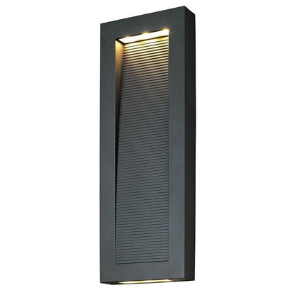 Maxim Lighting 54354ABZ Avenue Architectural Bronze Outdoor Wall Sconce - Lit Angle View
