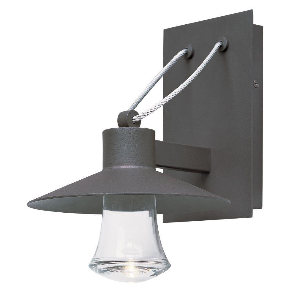 Maxim Lighting 54360CLABZ Civic 1 Light Architectural Bronze Outdoor Wall Lantern - Front View