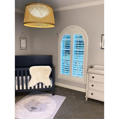 Maxim Lighting 54376NA Bahama Natural Pendant Light lifestyle shot in nursery room