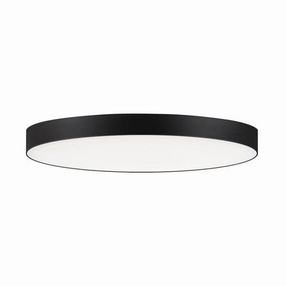 Maxim Lighting 57884WTBK Trim 1 Light 9 inch Black Flush Mount Ceiling Light