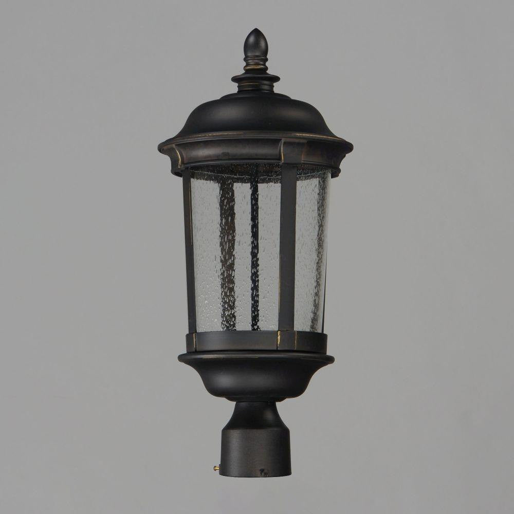 Maxim Lighting 55021CDBZ Dover 1 Light 9.25 inch Cast Dark Bronze LED Outdoor Post Lantern - Angle View
