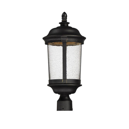 Maxim Lighting 55021CDBZ Dover 1 Light 9.25 inch Cast Dark Bronze LED Outdoor Post Lantern - White Background