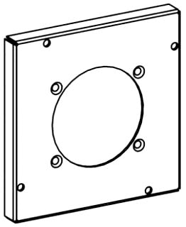 Orbit 5508 4-11/16" Square Power-Outlet Raised Cover