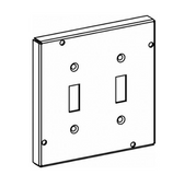 ORBIT 5511 5 Inch Square Industrial Cover 2 Toggle Switch 4-11/16" Square 5S