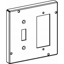 Orbit 5514 4-11/16" Square Toggle Switch/ GFCI Cover