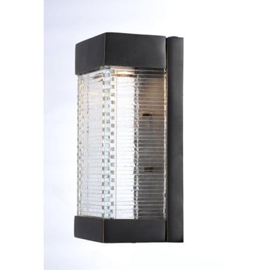 Maxim Lighting 55222CLBZ Stackhouse Bronze LED Outdoor Wall Lantern - Three Quarter View