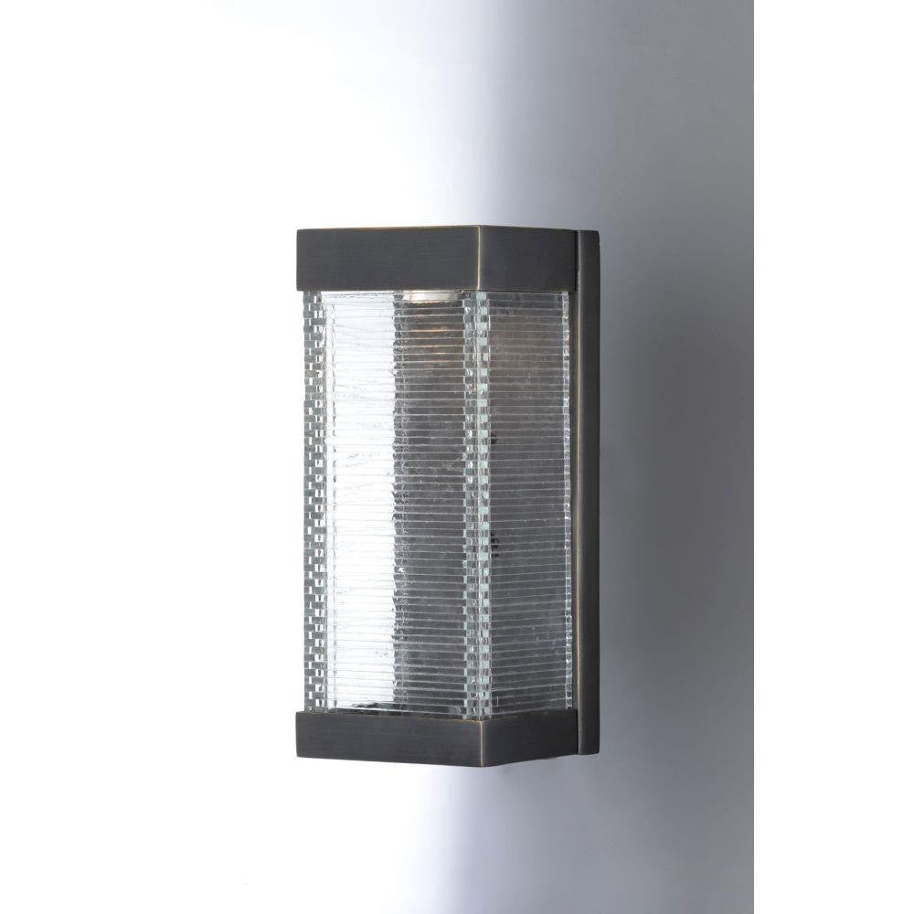 Maxim Lighting 55224CLBZ Stackhouse Bronze Outdoor LED Wall Light - angled lifestyle view