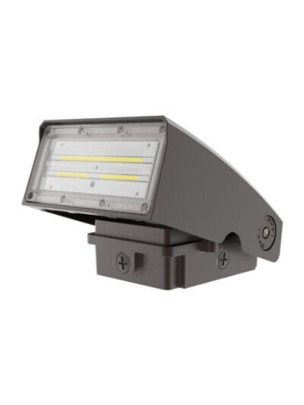 Eiko WPA/PS50/8CCT/HD/BZ Adjustable Wallpack PowerSet 50W 80CRI 5000/4000/3000K 120-347V DIM Bronze