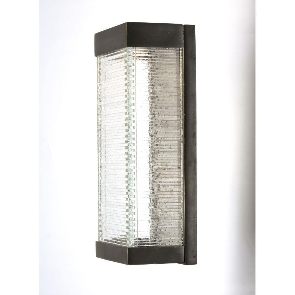 Maxim Lighting 55226CLBZ Stackhouse 1 Light 16 inch Bronze Outdoor Wall Lantern - Side Angle View
