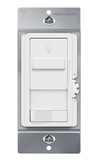 Enerlites 55307L-W 0-10V Rocker Slide Dimmer Switch, Single Pole or 3-Way, 120V-277V, White Finish