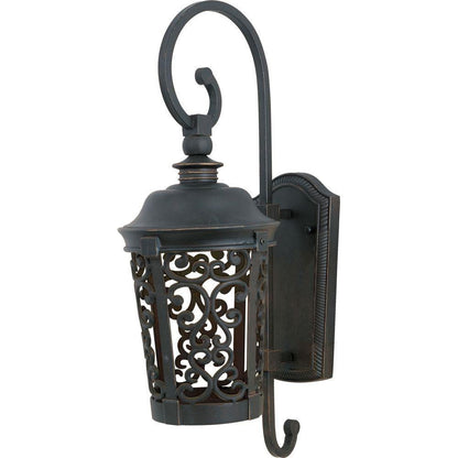 Maxim Lighting 55393BZ Whisper 1 Light 8 Inch Bronze Outdoor Wall Lantern