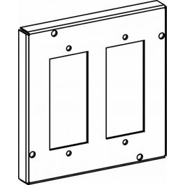 Orbit 5544 4-11/16" Square Raised 1/2" Two GFCIS/ Switches Industrial Cover