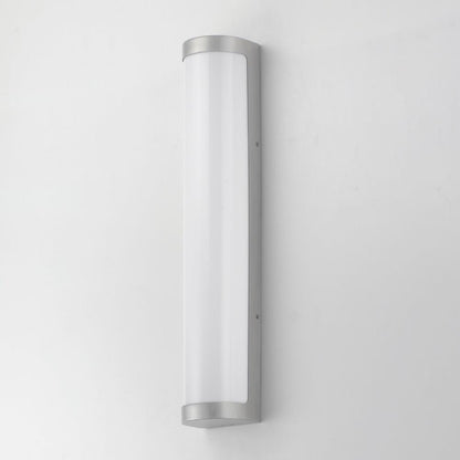 Maxim Lighting 55514WTAL Halfpipe LED Outdoor Wall Mount Brushed Aluminum - Angled View