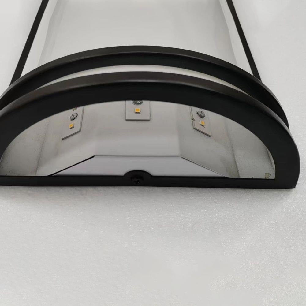 Maxim Lighting 55538WTBZ Linear 1 Light Bronze Outdoor Wall Sconce - bottom detail view showing LED components